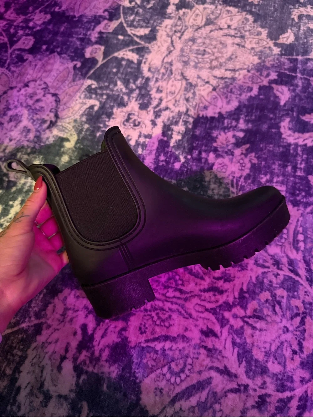 Jeffrey Campbell “cloudy” short rain booties